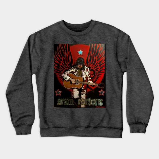 Gram Parsons Crewneck Sweatshirt by Raybomusic01